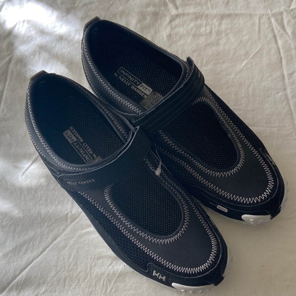 Helly Hansen Black Athletic Mary Jane Slip-On Shoes